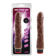 Вібромасажер вагінальний реалістик коричневий CHISA 9