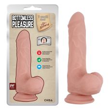Фалоімітатор реалістик на присоску бежевий CHISA Bottomless Pleasure Latin