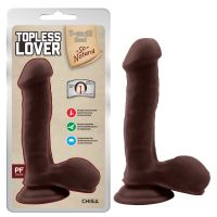 Фаллос на присоске реалистичный коричневый CHISA Topless Lover Brown