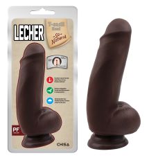 Фаллос 18/4,8 см на присоске реалистичный коричневый CHISA Lecher Brown