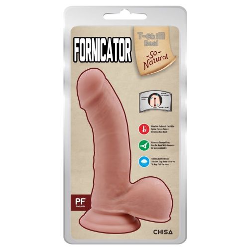 Реалістичний фалоімітатор з вираженою головкою на присоску тілесний CHISA Fornicator Flesh