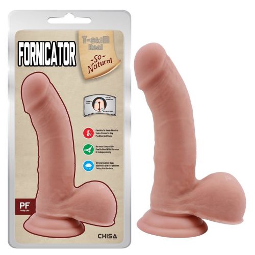 Реалістичний фалоімітатор з вираженою головкою на присоску тілесний CHISA Fornicator Flesh