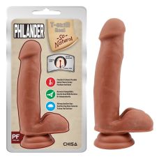 Фаллос на присоске реалистичный бежевый CHISA Philander Latin