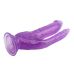 Двойной анально вагинальный фаллоимитатор на присоске фиолетовый CHISA Hi Rubber 8.0 Inch Dildo
