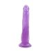 Двойной анально вагинальный фаллоимитатор на присоске фиолетовый CHISA Hi Rubber 8.0 Inch Dildo