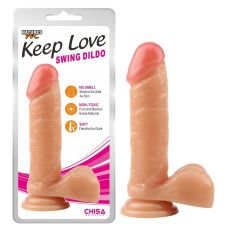Фалоімітатор на присоску реалістичний бежевий CHISA Keep Love Swing Dildo