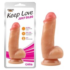 Фалоімітатор на присоску реалістичний бежевий CHISA Keep Love Juicy Dildo