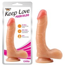 Фалоімітатор реалістичний на присоску тілесний CHISA Keep Love Poem Dildo