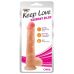 Фалоімітатор 24/4, 1 см на присоску реалістичний бежевий CHISA Keep Love Harmony Dildo