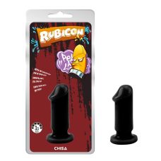 Анальний плаг на присоску реалістичний чорний Chisa Evil Dildo Plug S