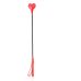 Стек в форме сердца БДСМ красного цвета с черным DS Fetish Crop heart red