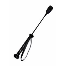 Стек із широкою ручкою БДСМ чорного кольору DS Fetish довжина 450 мм