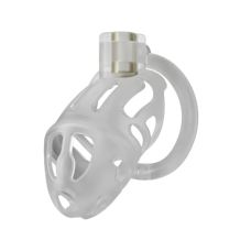 Пояс вірності з 3-ма кільцями чоловічий БДСМ пластиковий прозорий Lockink Sevanda