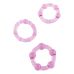 Набір з 3 шт ерекційних кілець без вібрації фіолетові STAY HARD-Three Rings Purple