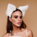 Пухнасті котячі вуха, Білі OKOVA Пухнасті котячі вуха, Білі OKOVA