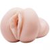 Мастурбатор вагіна реалістична самозмащувальна бежевого кольору Crazy Bull довжина 120 мм