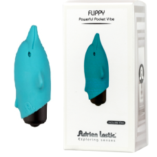 Мінівібратор дельфінчик Adrien Lastic Pocket Vibe Flippy Блакитний