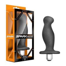 Вібромасажер простати зі знімною віброкулею сірого кольору Blush SPARK IGNITION