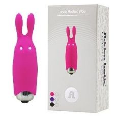 Минивибратор-кролик Adrien LasticPocket Rabbit розовый