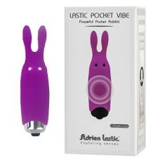 Минивибратор-кролик Adrien Lastic Pocket Rabbit фиолетовый