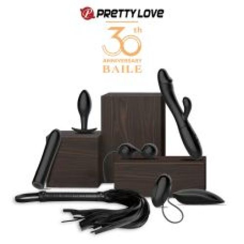 Набор секс игрушек черного цвета Lybaile Pretty Love 6 предметов 
