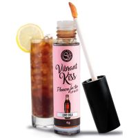 Блеск для губ с эффектом вибрации со вкусом колы Secret Play Vibrant Kiss, 6 грамм