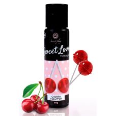 Оральный лубрикант на водной основе со вкусом вишни Secret Play Sweet Love 60 мл