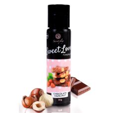 Оральний лубрикант на водній основі зі смаком шоколаду з горіхами Secret Play Sweet Love 60 мл