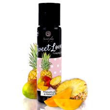 Оральный лубрикант на глицериновой основе со вкусом ананаса и манго Secret Play Sweet Love Mango & Pineapple Gel 60 мл