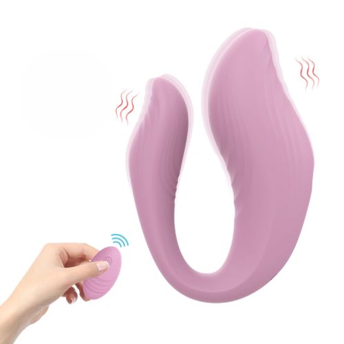 Вибратор для пар с дистанционным управлением розовый Every Night Toys Cosima 10 режимов