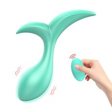 Анальний вібратор з дистанційним керуванням бірюзовий Every Night Toys Sally 10 режимів вібрації