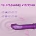 Міні-вібратор реалістичний для клітора та сосків фіолетовий Every Night Toys Grace 10 режимів вібрації