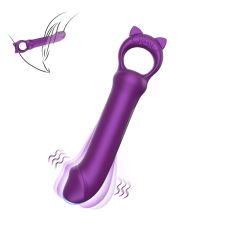 Мини-вибратор реалистичный для клитора и сосков фиолетовый Every Night Toys Grace  10 режимов вибрации