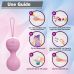 Набір вагінальних кульок з вібрацією та дистанційним пультом управління бузкового кольору Every Night Toys Beata 4 штуки
