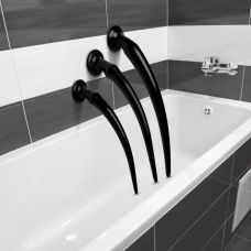 Набір гігантських анальних пробок для фістингу чорного кольору Hosed 3 штуки