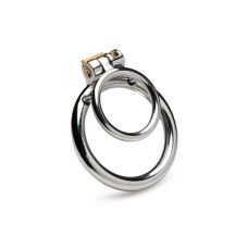 Фиксатор для члена и мошонки металлический серебристый Master Series