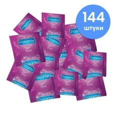 Презервативы латексные прозрачного цвета Pasante Trim 144 штуки