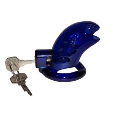 Пояс вірності чоловічий із трьома кільцями синього кольору Loveshop