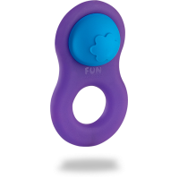 Эрекционное кольцо с шариком 8ight Fun Factory фиолетовое