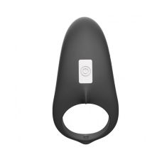 Ерекційне віброкільце чорного кольору Boss series Shark