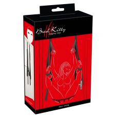 Секс гойдалки на двері із фіксацією ніг чорного кольору Bad Kitty