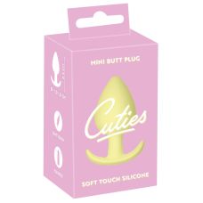 Анальна пробка силіконова жовтого кольору You2Toys Cuties довжина 65 мм