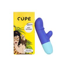 Вибратор для точки G и с отростком для клитора фиолетового цвета Cupe Mrs Invisible