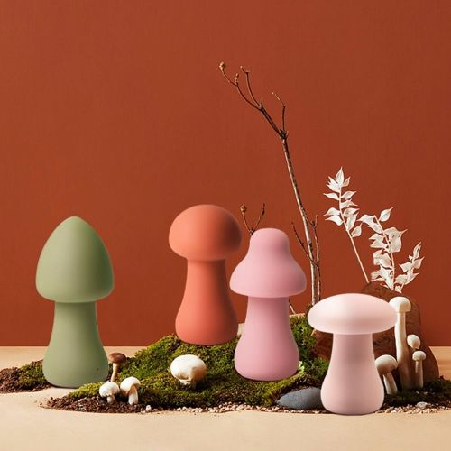 Вібратор у формі гриба для клітора бордовий Sweet Em