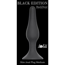 Анальний плаг Black Edition-Slim Anal Plug Medium, Black. 57420601
