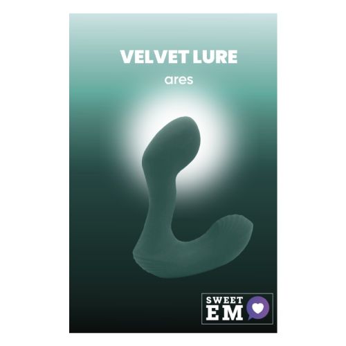 Вибромассажёр простаты с пультом управления силиконовый изумрудный Sweet Em 