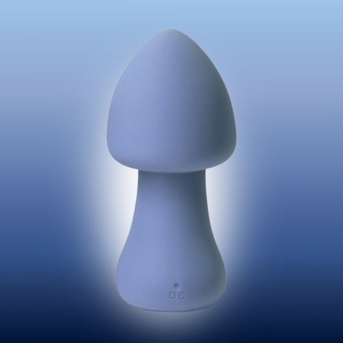 Вібратор у формі гриба для клітора темно-синій Sweet Em