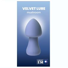 Вибратор в форме гриба для клитора тёмно-синий Sweet Em 