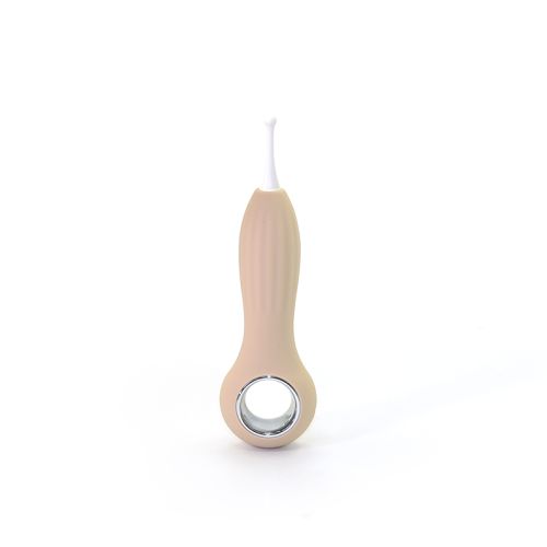 Вібратор точковий для клітора з насадками бежевий Sweet Em