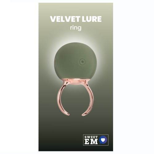 Вибратор-кольцо на палец для клитора зелёный Sweet Em